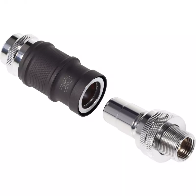 Alphacool Quick Disconnect Set BLH1A IG-IG with Schott fitting – quick-release coupler pair for G½/G1/4 fittings