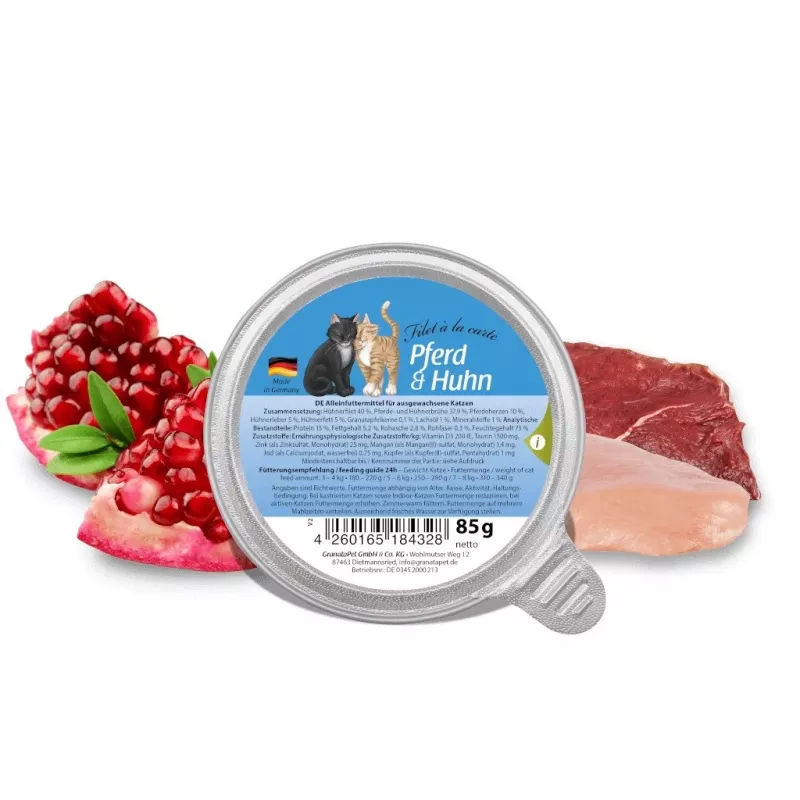 GRANATAPET Filet á la carte Horse with chicken - wet cat food - 85g