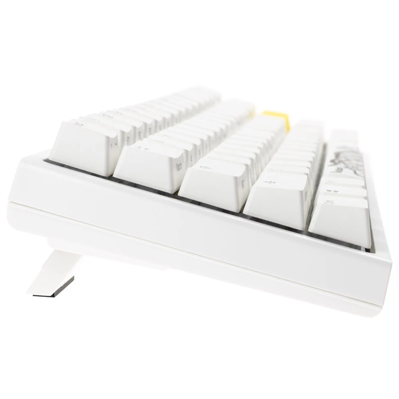 Ducky One 2 Pro Mini White Edition Gaming Keyboard, RGB LED - Gateron Yellow (US) (DKON2061ST-GUSPDWWTY2)