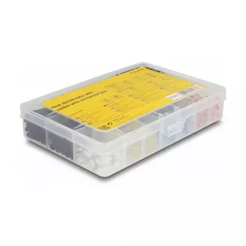 Heat shrink tube DeLOCK 308 pieces black multicolour polyolefin