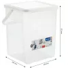 Plastic detergent container Rotho Basic 9 L model 1770101100RP, white, lid, hanger hole