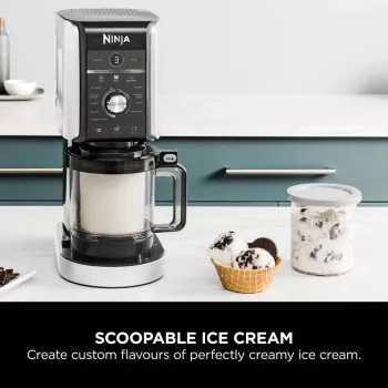 Ninja Creami Deluxe NC502CH, Ice Cream and Ice Maker, Black
