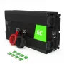 Car Power Inverter Green Cell INV22 — 1500 W, 12 V DC to 230 V AC, 50 Hz, LED, active cooling, black