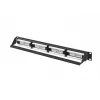 Patch panel 1U LANBERG PPUA-1024-B, 24 ports, Cat6a, U/UTP, 1U rack, depth 102 mm, metal, black