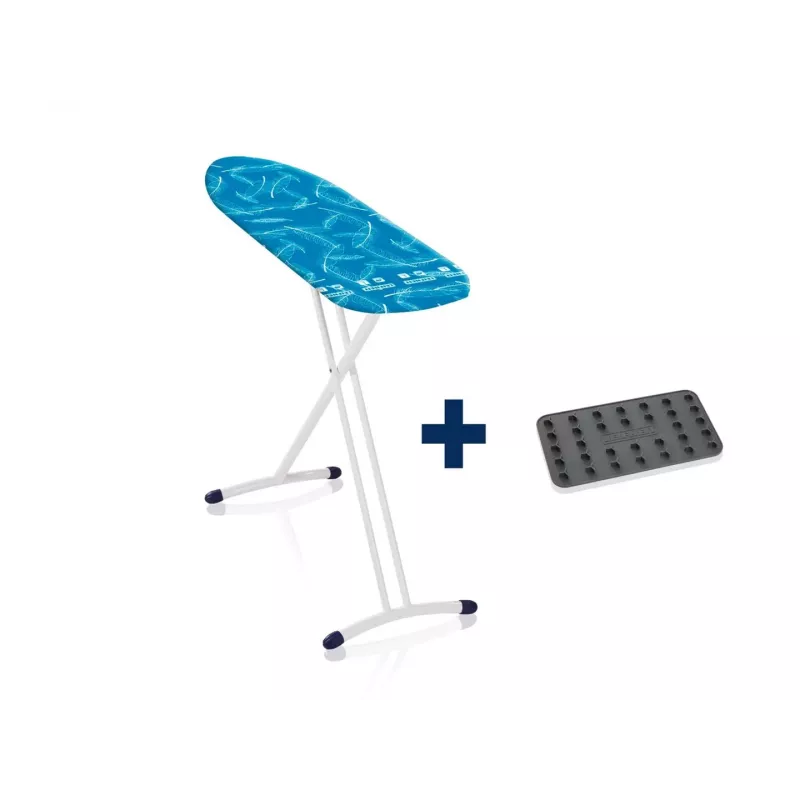 Ironing board Leifheit Air Board L Solid Shoulder 130 x 38 cm, height 76–100 cm, pouch, white
