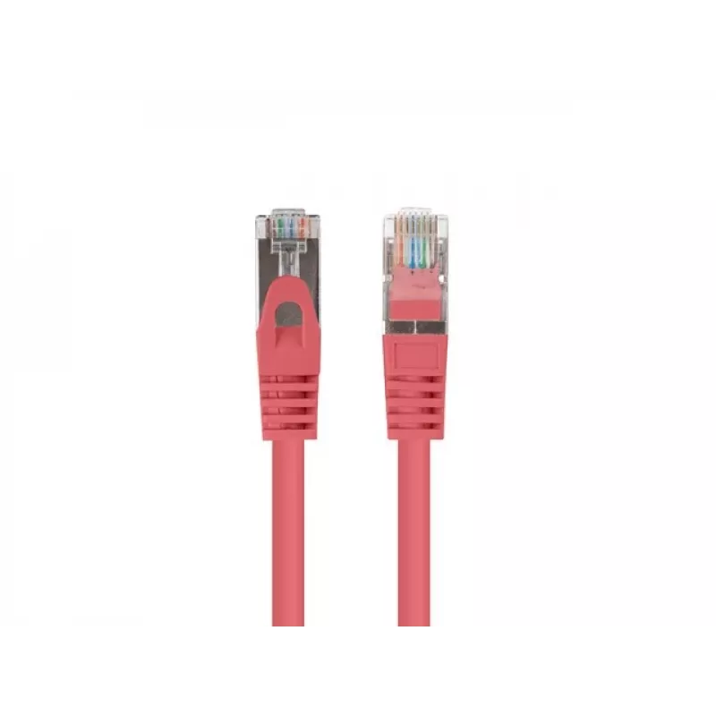 Patchcord Tīkla kabelis LANBERG PCF6-20CC-0100-R RJ45 Cat.6 1M Red
