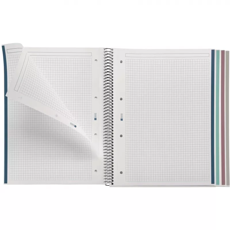Miquelrius Notepad Polyproylen Rec. A4 80 Sheets black (Freight Delivery)