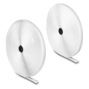 DeLOCK Heavy-duty Hook-and-Loop tape 25 m x 20 mm white