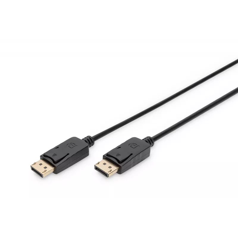 Connection Cable DisplayPort with snaps 1080p 60Hz FHD Type DP / DP M / M black 1m