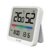 Indoor temperature and humidity sensor SAVIO CT-01/W, LCD display, -10–55°C, 10–99%RH, battery CR2032