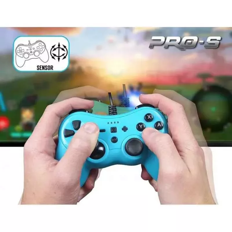 Wired controller SUBSONIC SA5488-1 Neon Blue — for Nintendo Switch, wired connection