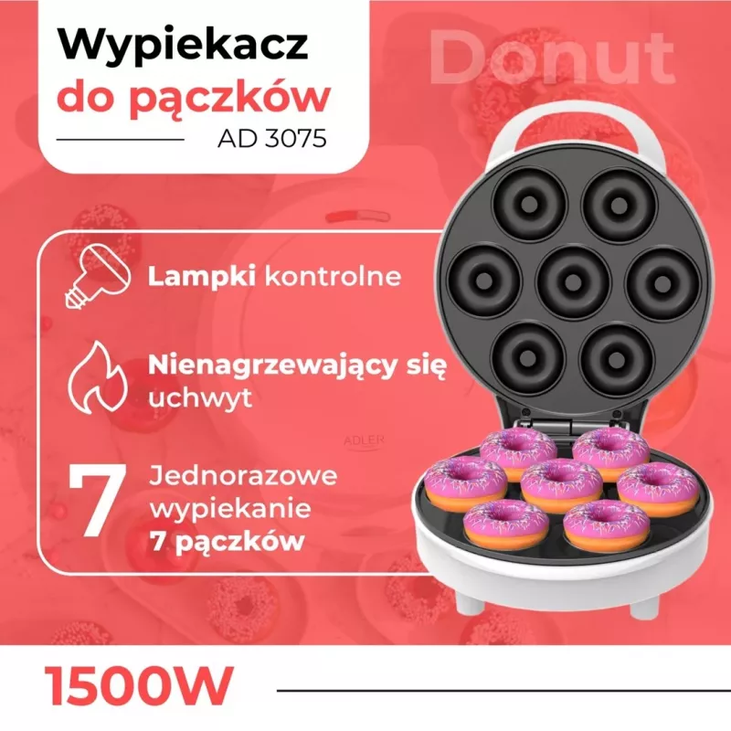 Adler Donut Maker | AD 3075 | Donut Maker | 1500 W