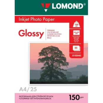 Lomond Photo Inkjet Paper Glossy 150 g/m2 A4, 25 sheets
