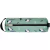 Soft pencil case Herlitz Quattro Crazy Zebra Polyester Black Green White 215x70x80mm