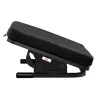 Footrest MACLEAN MC-460 ergonomic cushioned metal footrest, non-slip base, tilt -20–20°, max load 20 kg, black