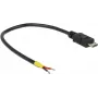 USB Cable DeLOCK 0.15m Micro-USB B Black