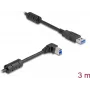 DeLOCK USB Cable Type-A male to Type-B male 90° right angled 3 m