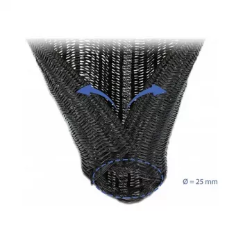 Braided Sleeving DeLOCK 18920 5 m x 25 mm black