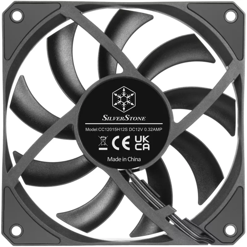 Case fan SILVERSTONE SST-AS120B 120mm black transparent, 3-pin