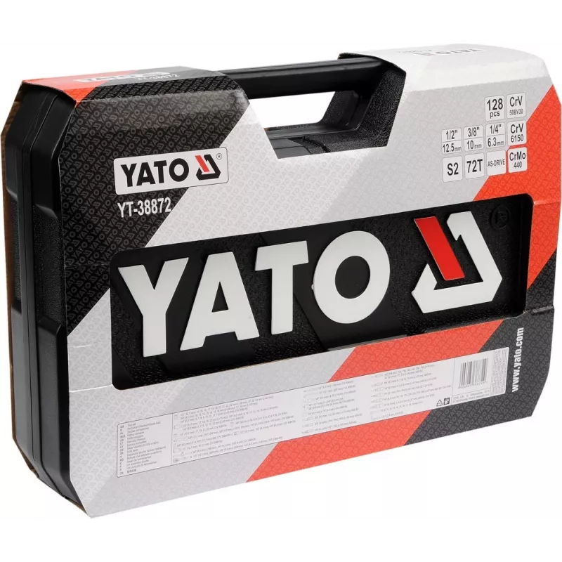 YATO WRENCH SET 1/4 , 3/8 , 1/2 128 pcs. 38872