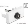 DC power extension module DELOCK Easy 45 — DC 5.5×2.5 mm socket to DC 5.5×2.5 mm — model 90865