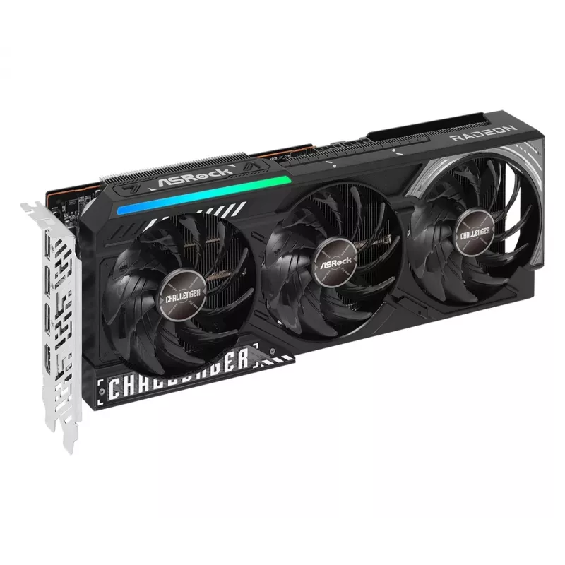 Graphics Card ASRock Challenger Radeon RX 9070 — 16 GB GDDR6, 256-bit, PCIe 5.0, 3x DisplayPort 2.1a + HDMI 2.1b