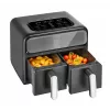 Amica AFM 7020 Double Air Fryer, 8 L, 2400 W, Black