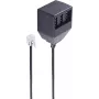 telephone cable ShiverPeaks BS71017-1 0.2 m Black