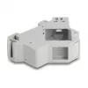 Snap-in Keystone Holder for DIN rail DELOCK 67043 — plastic, grounded, 60×88.2×21.5 mm, grey
