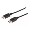 Connection Cable DisplayPort with snaps 1080p 60Hz FHD Type DP / DP M / M black 1m