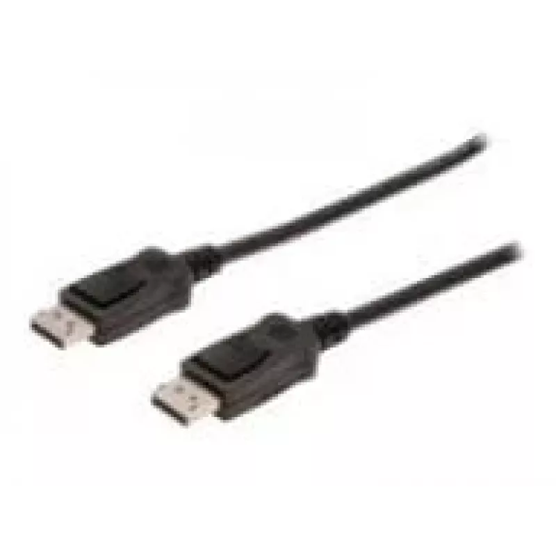 Connection Cable DisplayPort with snaps 1080p 60Hz FHD Type DP / DP M / M black 1m