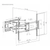 Gembird WM-120 pc(s)-01 TV mount/stand 3.05 m (120) Black