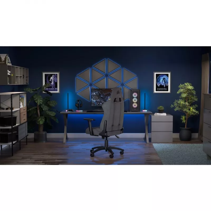 CORSAIR - TC100 RELAXED Gaming Chair (Fabric - Grey/Black