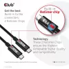 CLUB3D USB4 Gen3x2 Type-C Bi-Directional Cable 8K60Hz, Data 40Gbps, PD 240W(48V/5A) EPR M/M 2m / 6.56ft