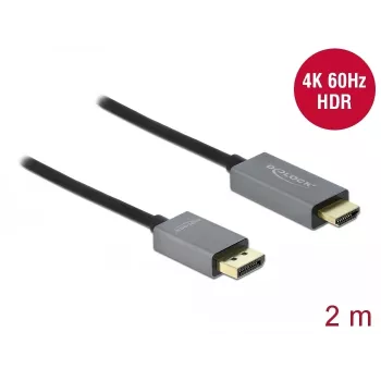 DisplayPort to HDMI Cable DeLOCK Active 1.4 4K 60Hz 2m