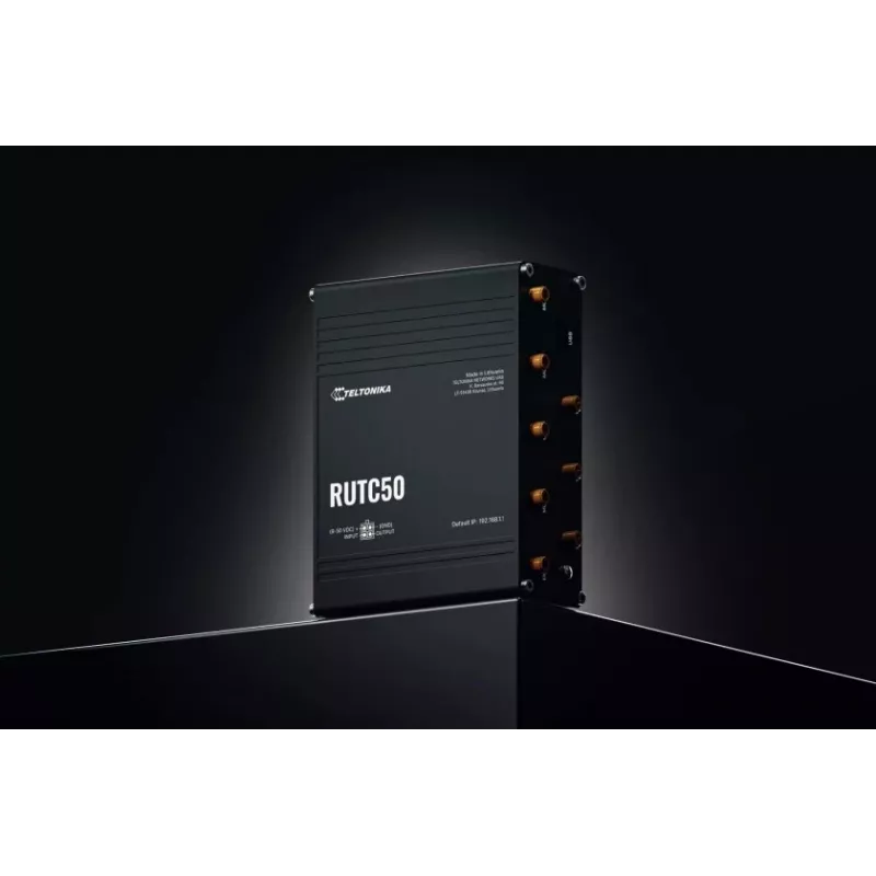 Teltonika RUTC50 wireless router Gigabit Ethernet Dual-band (2.4 GHz / 5 GHz) 5G Black