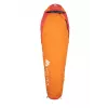 Sleeping bag Volven VOLVEN TRAVELLER Right Orange – mummy-style, right-hand zip, single-person