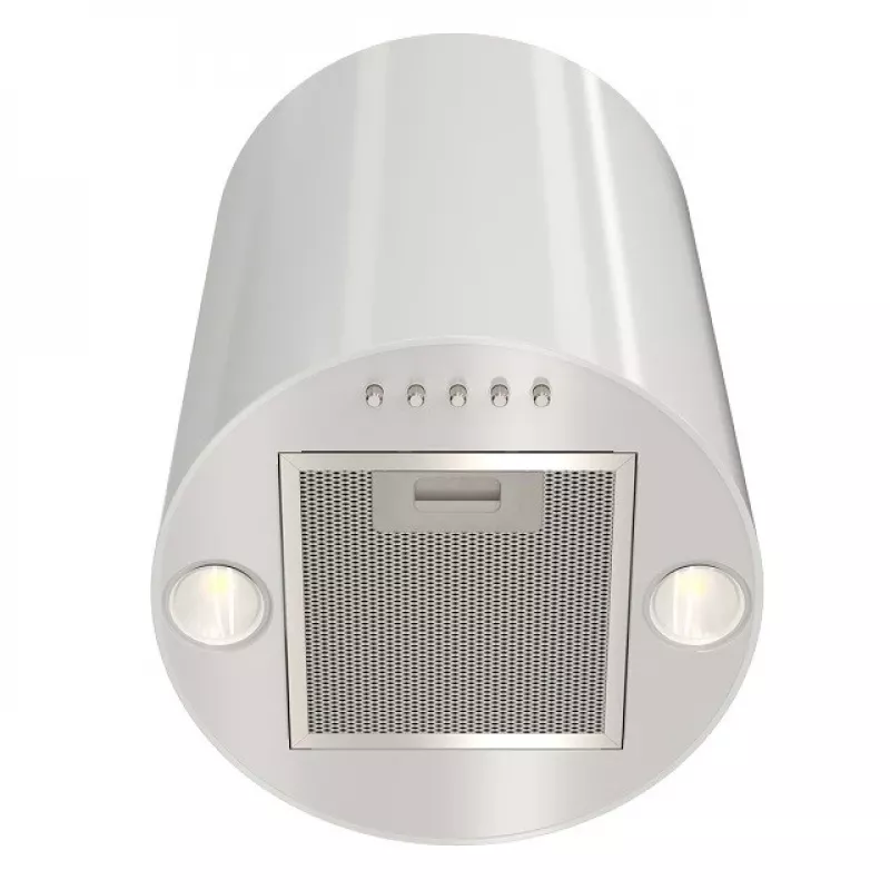 Extractor hood MAAN Elba Mini WPB 431 — white, steel housing, electronic control, 120–300 m³/h, ø310 mm, height 400 mm