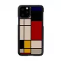 Smartphone case man and wood for iPhone 11 Pro — wood black protective cover