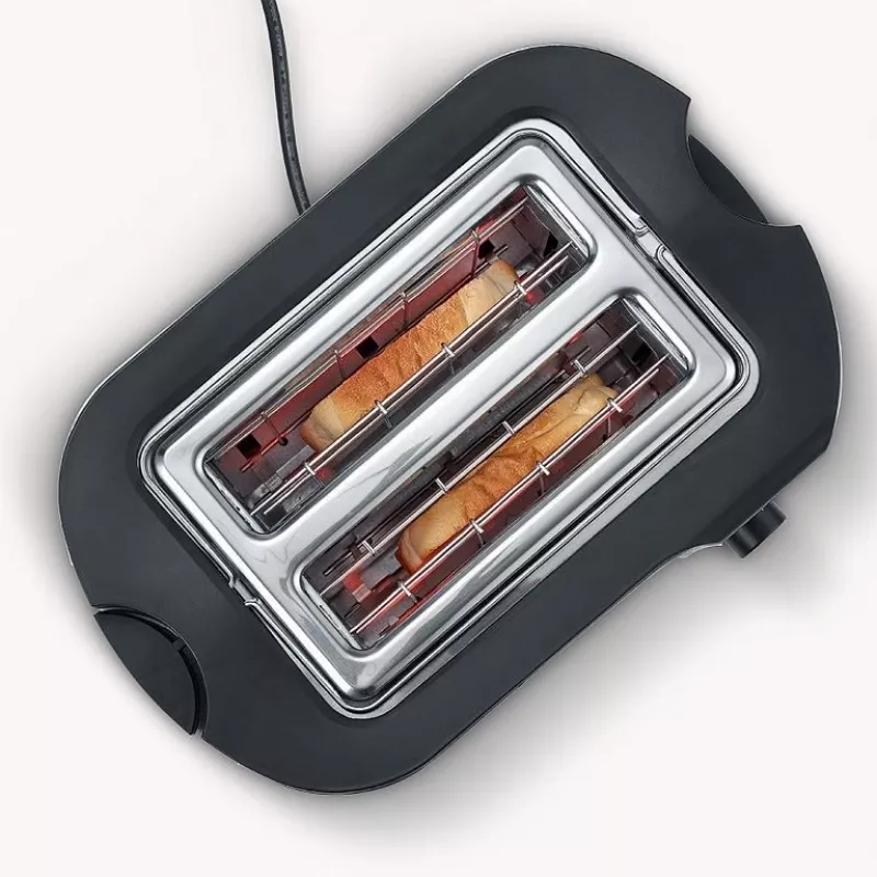 Toaster Severin AT 2217 2 slice 800 W Black Red