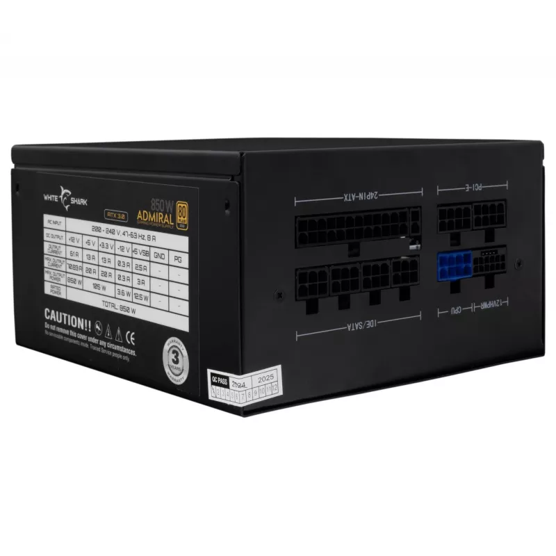 Power Supply Unit White Shark GPSU-850W Admiral 850W