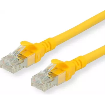 Roline - Patch-Cable - RJ-45 (M) to RJ-45 (M) - 1 m - SFTP, PiMF - CAT 6 - Halogen-Free, Moulded, Stranded - Yellow