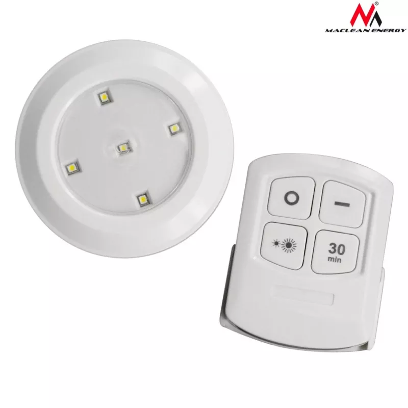 Maclean Energy MCE165 Remote Control LED Lamps Set, AAA Battieries, 6 Pieces in Set