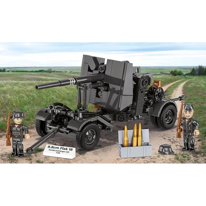 Construction set Cobi Building Blocks 8.8 cm Flak with Trailer — 360 pieces