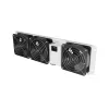 Ventilation panel vertical 19 inches for rack cabinet, 3 fans, 230V, grey