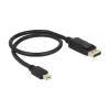 Mini Displayport to Displayport Cable DeLOCK 83984 0.5m Black