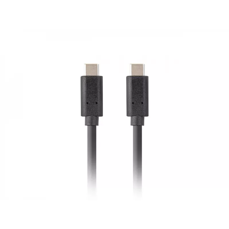 USB C to C cable LANBERG CA-CMCM-32CU-0018-BK USB 3.2 Gen 2, 1.8 m, black, 100 W PD, 4K video