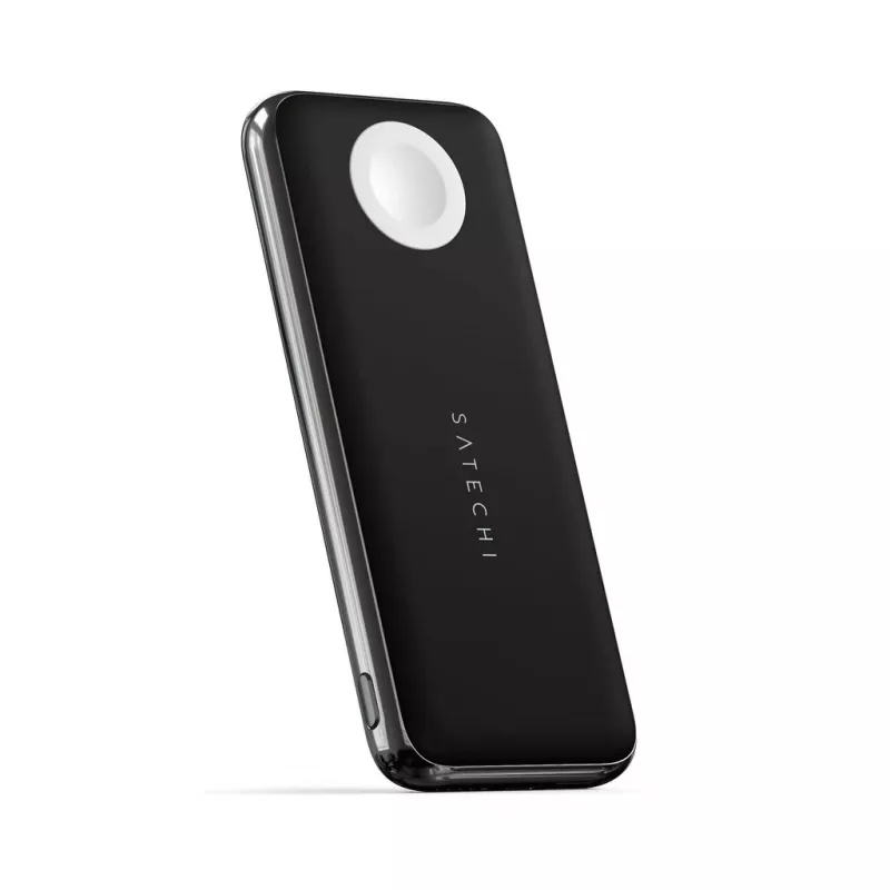 Satechi Quatro Wireless Power Bank ST-UC10WPBM, 10000 mAh, Black