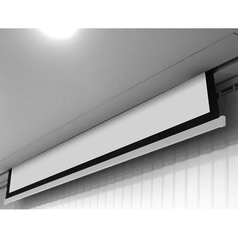 Projection screen AVTEK Video Electric 240 4:3 — viewable 235×176.2 cm, overall 240×200 cm, electric with remote, ceiling/wall mount