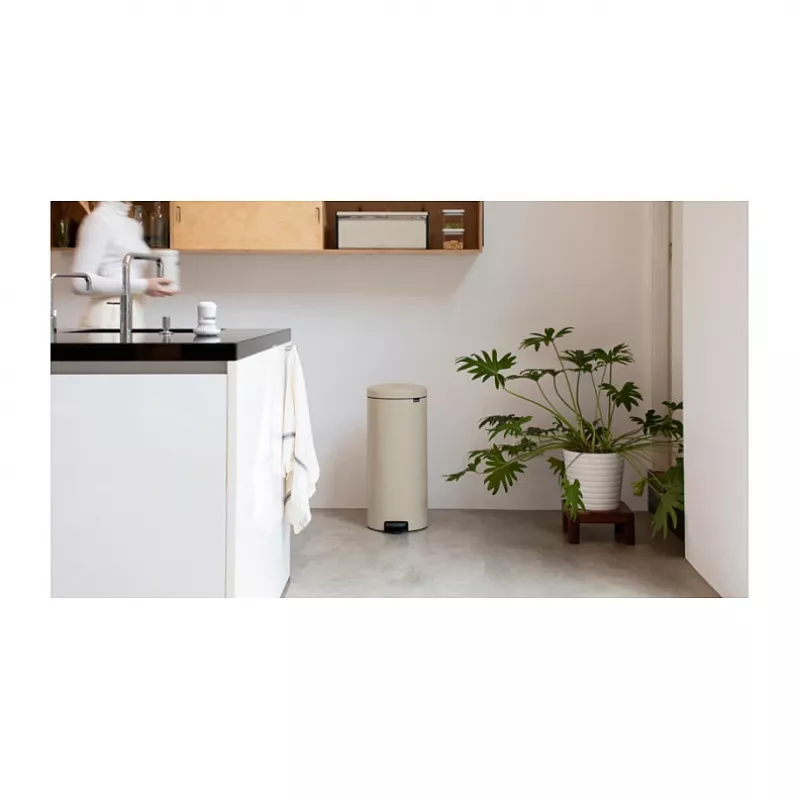 Brabantia NewIcon 30 L Round Beige Waste Bin